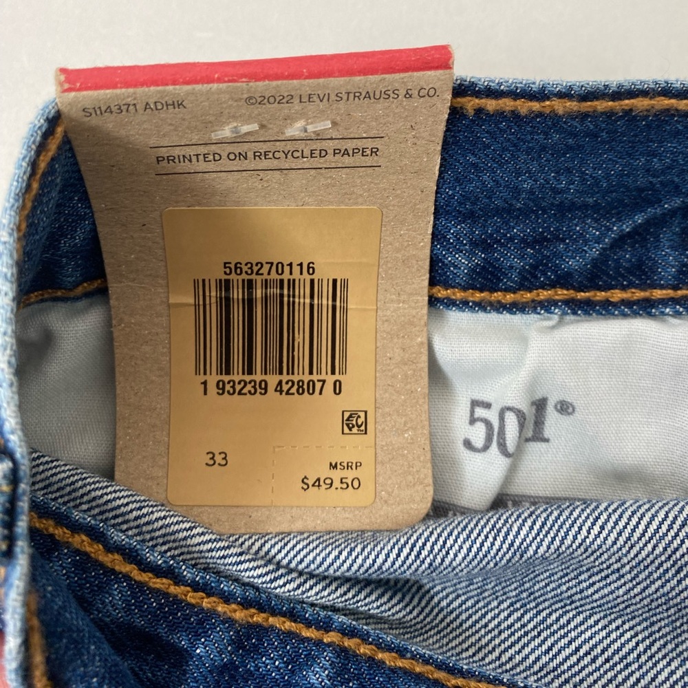 ❤️ Levi's Womens 501 High-Rise Shorts Sansome Muse - Picture 5 of 10